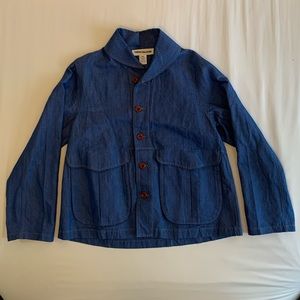 Caron Callahan Clyfford Jacket in Blue Denim